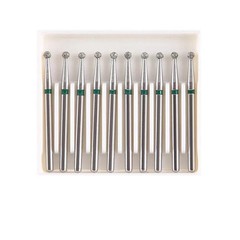 10 Pcs/Box Dental Surgical Diamond FG 1.6mm Burs Ball Round High Speed Handpiece