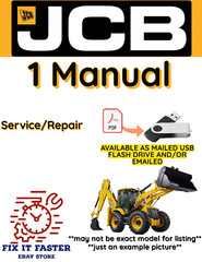 JCB 214 BACKHOE LOADER SERVICE REPAIR SHOP MANUAL PDF USB