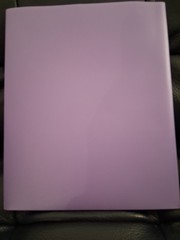 3 Pocket Folder Lavender Color, Plastic, 9.5 X 11