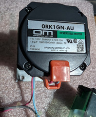 Omron Reversible Motor 0RK1GN-AU BUNDLE CH18UL capacitor & 0GN18K Gear Head #S27