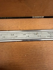 VERY NICE Starrett USA No. 123 14″ Inside/Outside Vernier Caliper, Stabilized