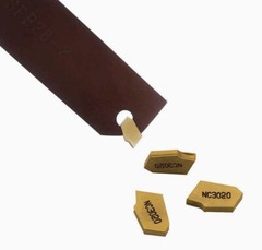 SP200 GTN-2 Grooving Cut-Off Carbide Inserts with SPB26-2 Blade Slotting Tool