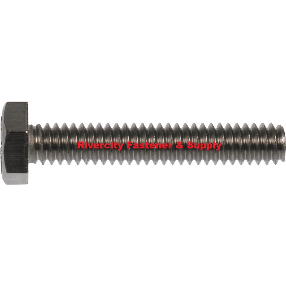 (10) M8-1.25×60 Stainless Steel Hex Head Tap Bolts Full Thread 8mm x 60mm