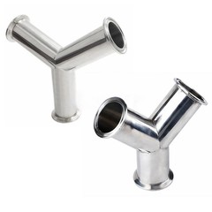 1.5″-4″ Tri Clamp Equal 3 Ways Y 304 Stainless Sanitary Ferrule Pipe Fitting