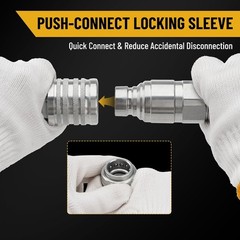 Hydraulic Quick Release Coupling Double Bracket Female 1/2” Body x 1/2” NPT