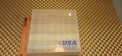 Cryogenic 49 slot Vial Storage/clear lift off lid(1) very good condition