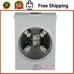 Eaton Overhead/Underground Meter Socket 125-Amp, Ringless-No Bypass, 1 Phase