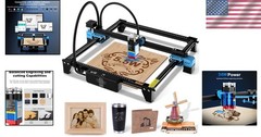 TTS Laser Engraver 5500mW Air Assist 300x300mm Wood Metal Acrylic Glass