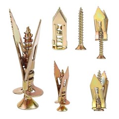 104pcs/52sets of heavy-duty self-tapping screws and anchors forhome installation