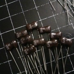 30X – 91pF @ 500V 5% SANGAMO DIP Radial SILVER MICA Capacitors RF NOS Long Leads