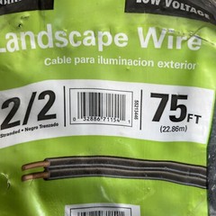 Southwire Landscape Lighting Wire Black Stranded CU Low-Voltage 75 ft. Length