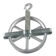 Peerless Hardware 5-00-053195- Well Wheel Pulley Block, Fibrous Rope, 1, 000