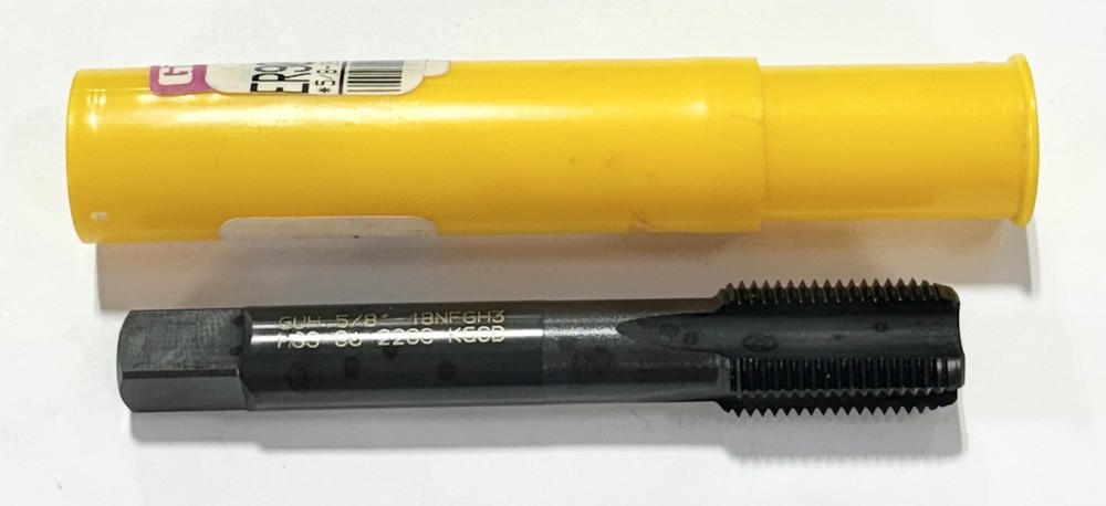 GUHRING 5/8″-18 Cobalt Spiral Point Tap 4 Flute H3 Semi-Bottoming Tap