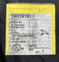 Erico Cadweld TAC1V1V Graphite Weld Mold Exothermic Grounding OEM