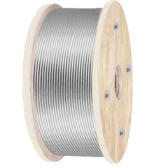 VEVOR T316 500Ft Stainless Steel Cable 3/16″ Cable Railing Wire Rope Cable 1×19