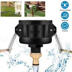 275 330 Gallon IBC Tote Tank Drain Adapter 2″ Garden Water Hose Faucet Tool 3/4″
