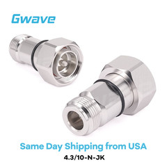 Low PIM 4.3/10 Male to N Female Straight Adapter | DC to 8 GHz