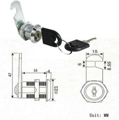 Portable Keyed Cam Locks 12/19mm – Versatile Security for Cabinets & Toolboxes