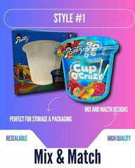 3.5g Mylar Bags w/ Display Box | Resealable Smell Proof | 12-128 Pack Options