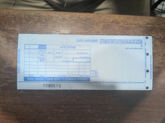 100 LONG 2 PART Credit Card Imprinter Sale Slips 20 packs of 100