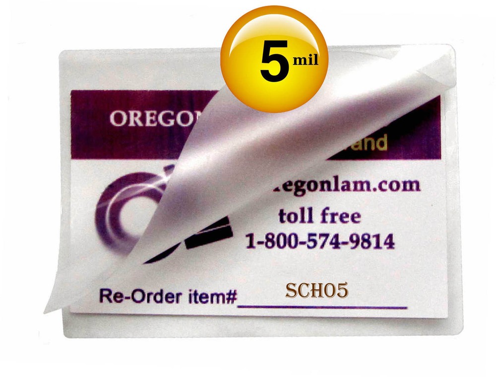 School ID Card size Hot Laminating Pouches 2-1/2 x 3-5/8 [100/pack] 5 Mil