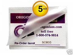 School ID Card size Hot Laminating Pouches 2-1/2 x 3-5/8 [100/pack] 5 Mil