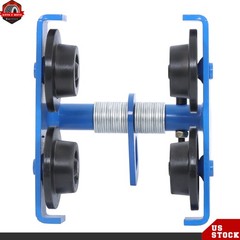 1100lbs/0.5 Ton Load Push Beam Trolley Manual Trolley 55-135mm Adjustable Blue