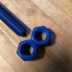 1-1/4 in. Threaded Teflon Coated B7 Stud Bolts w/ Hex Nuts 1-1/4″ – 8 X 10” 2 H2