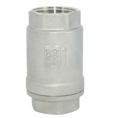 1″ 1 inch Vertical Check Valve NPT Threaded one way Stainless Steel 316 oil