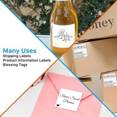 2″x2″ White Square Direct Thermal Labels For Zebra & Rollo Printers 700/Roll