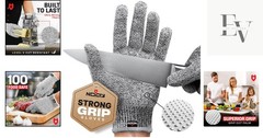 Breathable & Lightweight Cutting Gloves with Grip Dots – Perfect for Kitchen Use
