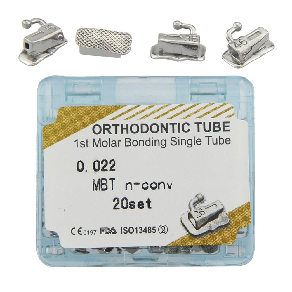 Dental Orthodontic Buccal Tubes 1st Molar Tube MBT Roth 022 tubos de ortodoncia