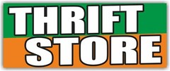 THIFT STORE Advertising Banner Vinyl Mesh Sign Resale Shop Clothes Furniture