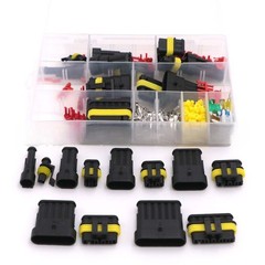 Car Truck Boat 1-6 Pin Waterproof Electrical Connectors Kit with Terminals Seals