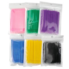 100/300/500pc Dental Micro Brush Disposable Eyelash Medium Tooth Applicators
