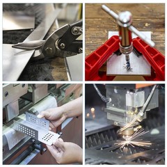 100mm x 100mm x 2mm Rectangle 1060 Aluminum Sheet Flat Metal Plate Stock 2Pcs