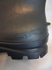 SERVUS Black Rubber Utility Work Rain Farm Boots Men’s 11 Waterproof Tall