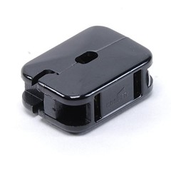 (case of 30) Eaton 2609BK-BU 2-Wire 2-Pole Non Grounding In-Line Outlet 125