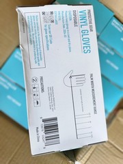 1000 Vinyl Gloves XL Disposable Glove Bluezen 10 box X 100