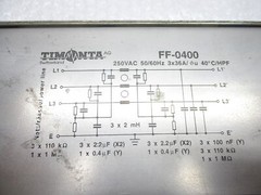 TIMONTA FF-0400 FILTER/SURPRESSOR UNMP