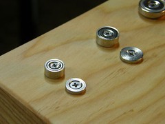 Magnet Pot Cup Door Catch / Strike Plate / 10mm 12mm 16mm 25mm / with Screws