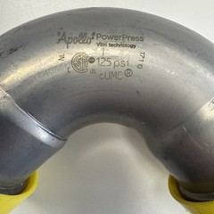 Apollo PowerPress 1″ 90° Gas Press Elbow Yellow Fitting – Lot of 4