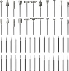 Multi-Shape Diamond Grinding Bit Set for Dremel – 52pcs for Precision Crafting