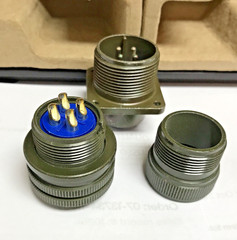 Amphenol MS3106A18-10S 4-Pin Female Connector and MS3102A18-10P 4-Pin Male Plug