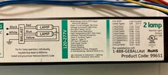 GE254MVPS90-F T5 (99651) 1-2 Lamp UltraStart Electronic Ballasts 120-277V