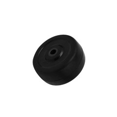 4Pcs 2-inch Diameter Rubber Pulley for Pulley Skateboard Trolley Caster Black