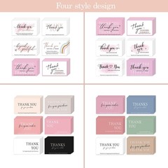 300PCS Thank You for Supporting My Business Cards 2 X 3.5 Inches Thank You