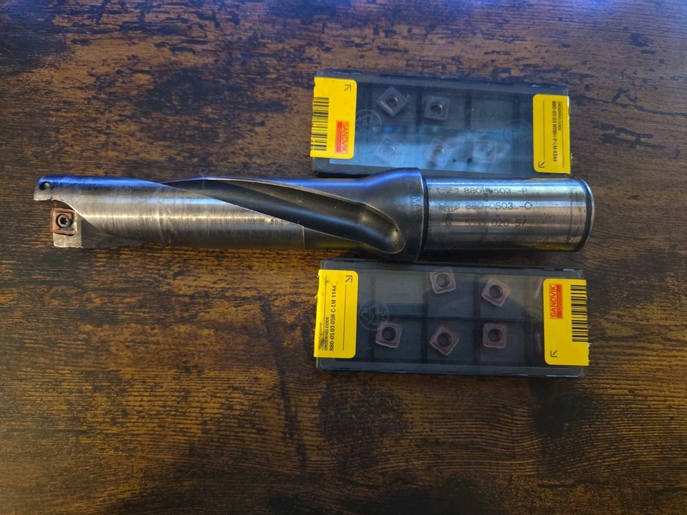 Sandvik A880-D1000LX25-04 Indexable Drill W/Inserts