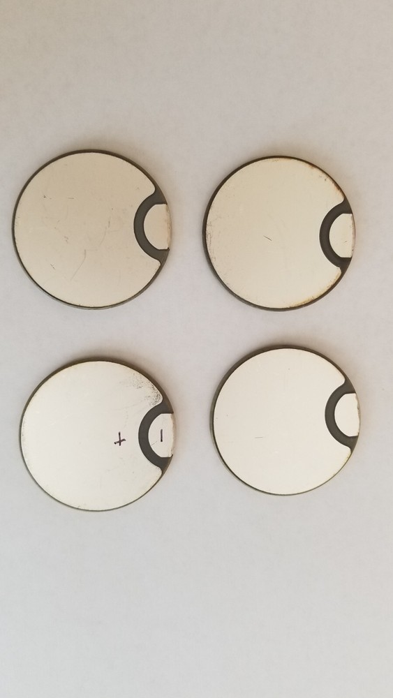 Piezoelectric Transducer Disc 50mm Diameter for Ultrasonic cleaners, 4 Pieces