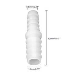 Bonsicoky 5 Pcs Plastic Hose Barb Reducer Fitting, 3/8″ to 5/16″ Hose Barb Un…